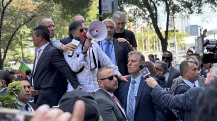 هەڵوەشانەوەی ڤیزەی سەرۆک کۆماری کۆلۆمبیا دوای وتاردانی لە خۆپێشاندانی نیۆیۆرک