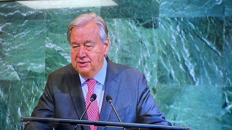 گوترش: تشکیل کشور فلسطین پاداش نیست