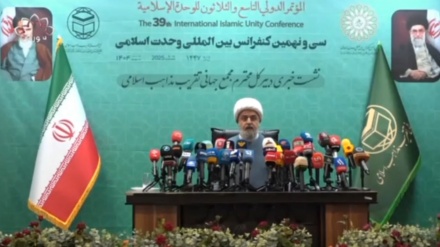 پرێس کۆنفرانسی سەرۆکی کۆگەی لێکنزیکبوونەوەی ئایینزا ئیسلامییەکان لەبارەی هەفتەی وەحدەتی ئیسلامی