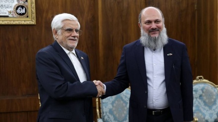 ایران کے نائب صدر اور پاکستان کے وزیر تجارت کی ملاقات؛ باہمی تعاون میں فروغ پر زور