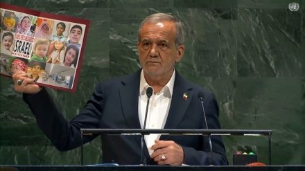 Mes`ûd Pêzêşkîyan di civîna Civata Giştî ya NY da