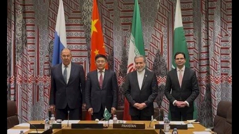 ایران،چین، پاکستان اور روس کے وزرائے خارجہ کا مشترکہ اجلاس ، آزاد و متحدہ افغانستان کی حمایت پر زور