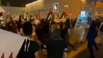 Li Menamê di navbera hêzên Ewlehiyê û xwenîşanderên piştgirê Xezzê de pevçûn derket