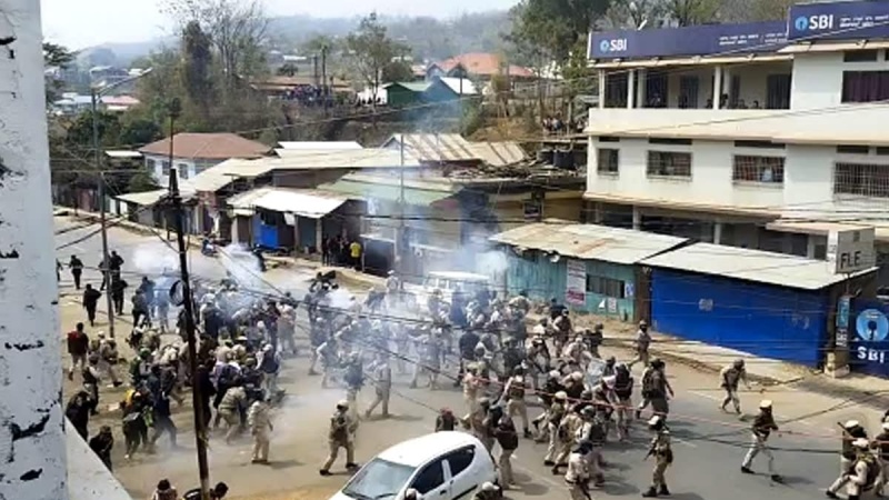 ہندوستان کی منی پور ریاست میں پھر بھڑکی تشدد کی آگ