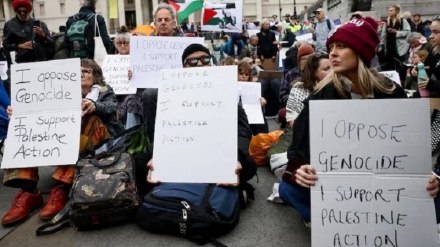 سیکورٹی کا بہانہ ناکام، لندن کی سڑکوں پرایک بار پھر فلسطین کی حمایت میں مظاہرے
