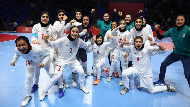 ایران کی لڑکیوں کی فٹسال ٹیم  نے ایشین گیمز کی فٹسال چیپمئن شپ جیت لی