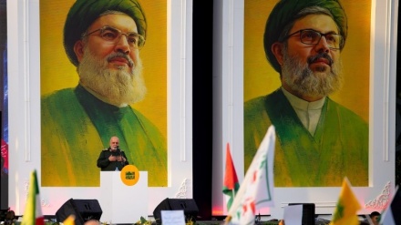 یادکردنەوەی یەکەم ساڵیادی شەهیدبوونی سەیید حەسەن نەسروڵڵا لە تاران و سەرانسەری ئێران