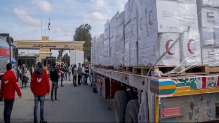 دەسپێبوونی تێپەڕینی یارمەتییە مرۆڤدۆستانەکان لە دەروازەی سنووریی ڕەفەحەوە