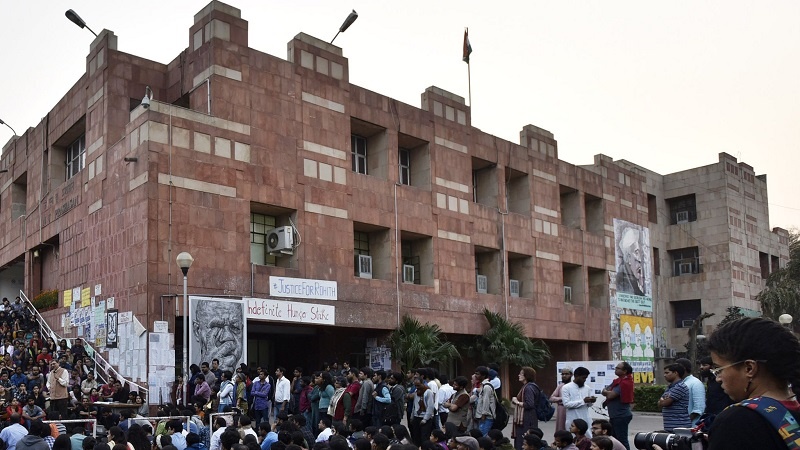 جے این یو ایس یو کے کئی عہدیداروں پولیس حراست میں، کیمپس میں اضافی سکیورٹی تعینات