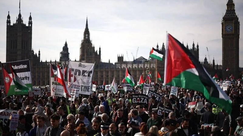 MASOVNI PROPALESTINSKI PROTESTI ŠIROM EVROPE PROTIV POLITIKE CIONISTIČKOG REŽIMA