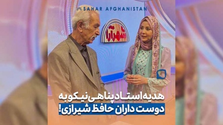 هدیه استاد پناهی نیکو به دوست داران حافظ شیرازی