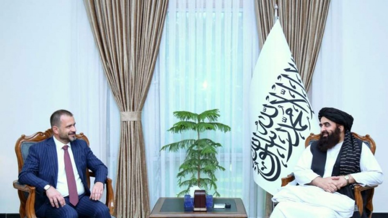 دیدار خداحافظی سفیر ترکیه با امیرخان متقی در کابل