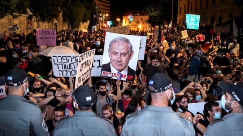 تل ابیب میں نیتن یاہو کابینہ کے خلاف وسیع مظاہرے، استعفے کا مطالبہ