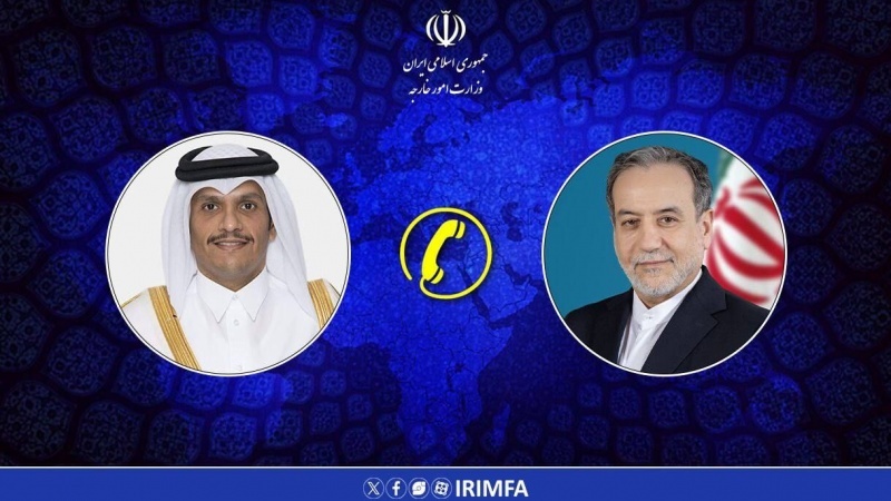 ایران و قطر کے وزرائے خارجہ کی ٹیلی فونی گفتگو