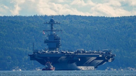 امریکا کا طیارہ بردار بحری بیڑا کریبین سی میں پہنچ گیا