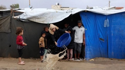 غزہ میں بارشوں سے نولاکھ بے گھر افراد متاثر