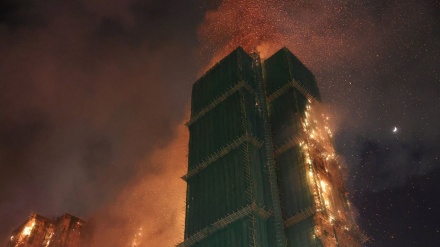 آتش سوزی گسترده در هانک گانگ