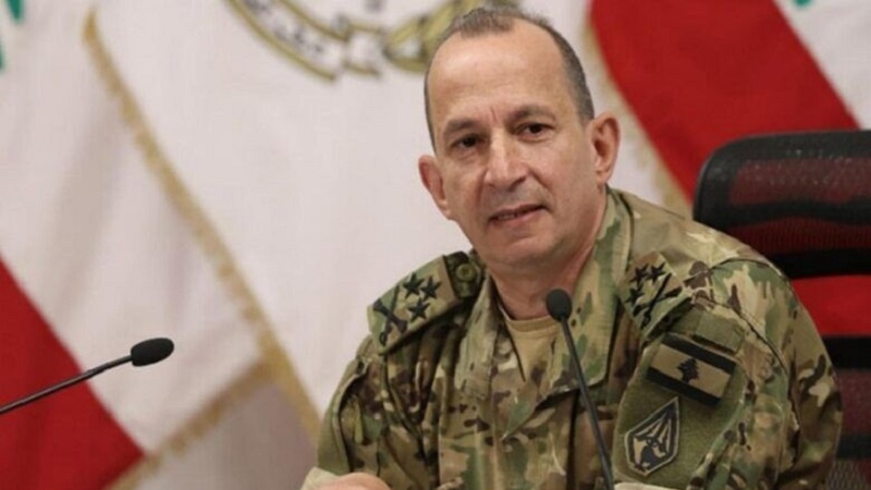 Fermandarê Artêşa Libnanê: Em di qonaxeke çarenivîsaz de ne/ Êrîşên Rejîma Siyonîst rê li ber bicihbûna Artêşa Libnanê digirin