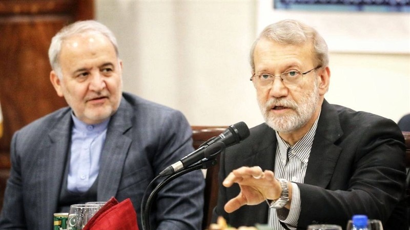 ایران کے خلاف امریکہ اور صیہونی حکومت کی مسلط کردہ جنگ میں پاکستانی عوام اور حکومت کی حمایت پر علی لاریجانی کا شکریہ