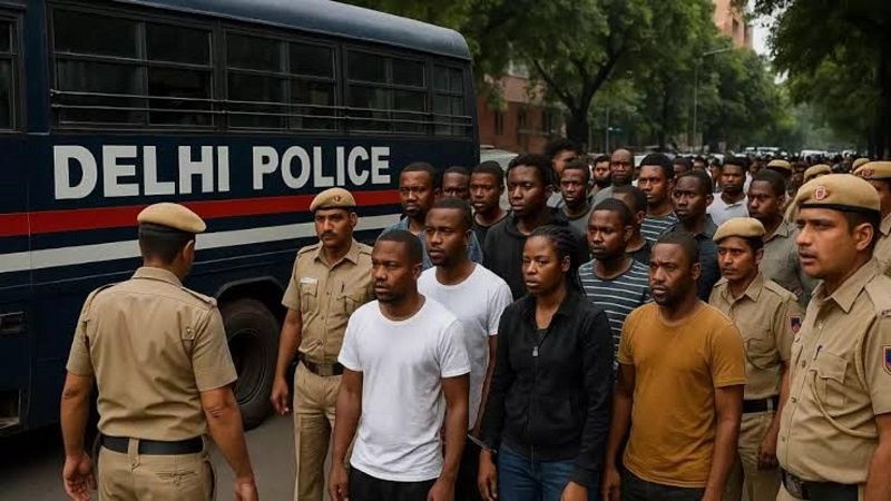 ہندوستان: دہلی میں ایک کارروائی کے دوران 260 غیرملکی شہری گرفتار