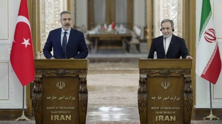 ایران اور ترکیہ کے وزرائے خارجہ  کی مشترکہ پریس کانفرنس، فلسطین اور غزہ کے مسئلے پر مشترکہ تعاون کی ضرورت پر زور-