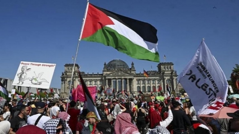 خۆپیشاندانی جەماوەری لە بەرلین بۆ شەرمەزارکردنی جینۆساید لە غەززە