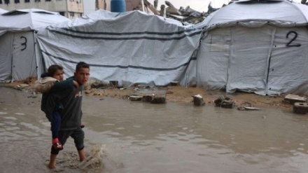  غزہ میں جنگ بندی کی خلاف ورزی؛ بارش اور سیلاب کے بعد نیا بحران