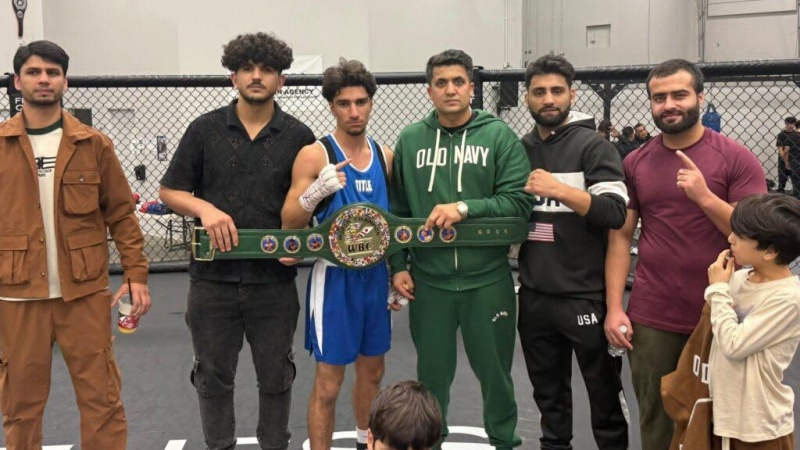 پیروزی تاریخی بوکسور افغان برابر حریف آمریکایی 