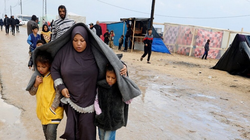 هۆشداریی لەبارەی کارەساتی مرۆیی لە غەززە بەهاتنی شەپۆلی سەرماو بارانبارین