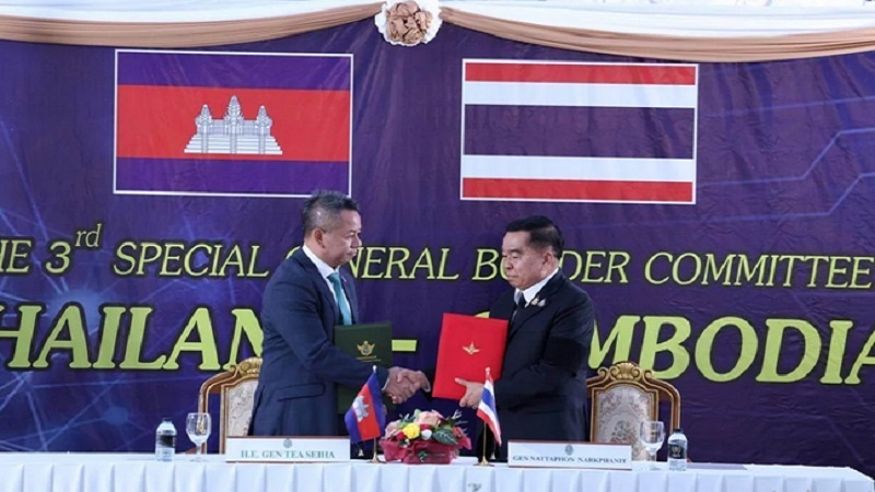 تھائی لینڈ اور کمبوڈیا کے درمیان فوری جنگ بندی پر اتفاق ہوگیا
