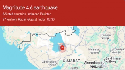 ہندوستان: گجرات کے میں زلزلے کے جھٹکے، لوگوں میں خوف و ہراس