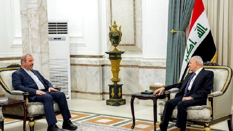 پێداگریی سەرۆک کۆماری عێراق لەسەر گرینگیی بەهێزکرانی پەیوەندیی بەغدا-تاران