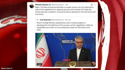 Tehranla müzakirələr yalnız nüvə məsələlərinə aid edilməlidir