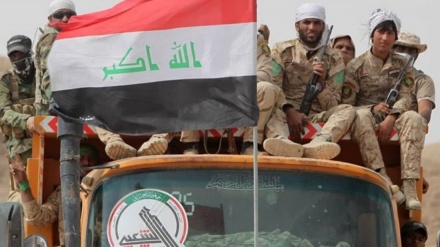 Têkşikandina DAIŞê, mînaka rola fitwaya merceyê dînî, Heşdi Şe`bî u piştgirîya Îranê