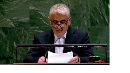 اقوام متحدہ میں ایرانی سفیر کی صیہونی جرائم کے خلاف سخت کارروائی کا مطالبہ