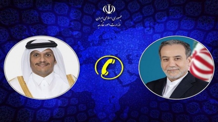 ایران اور قطر کے وزرائے خارجہ کی ٹیلی فونی گفتگو، یمن کی صورت حال پر تبادلۂ خیال    