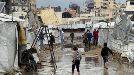 مسئول فلسطینی: خطر غرق شدن چادرهای آوارگان بیشتر شده است