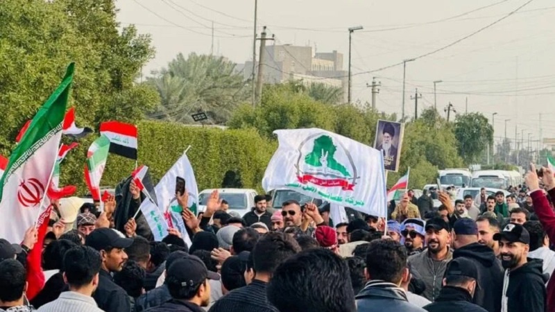 Bexdayê dîsan bi xwenîşandanê piştgirî da Komara Islamî ya Îranê 