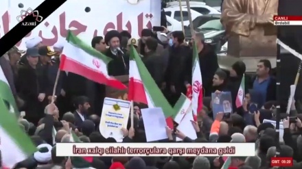 Seyid Həsən Amilinin Ərdəbil əhalisinin möhtəşəm toplantısıda çıxışı