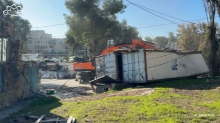 تخریب دفتر آژانس آنروا در قدس اشغالی توسط اشغالگران