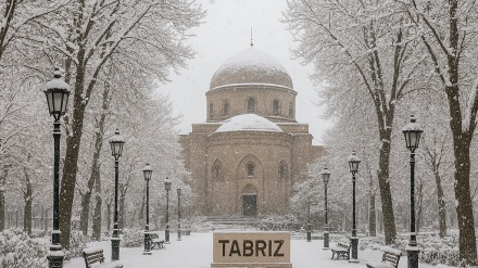 تبریز میں برفباری