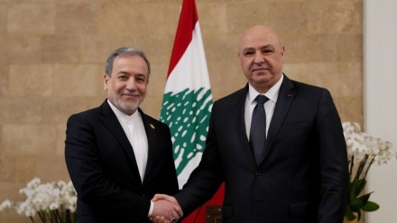 ایرانی وزیر خارجہ لبنان میں، لبنانی صدر سے ملاقات 