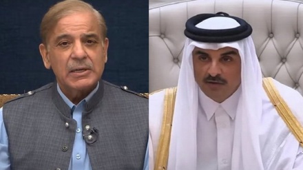 پاکستان کے وزیر اعظم اور قطر کے امیر کے درمیان ٹیلی فونی رابطہ، علاقے کی سلامتی سے متعلق حالات پر تبادلۂ خیال