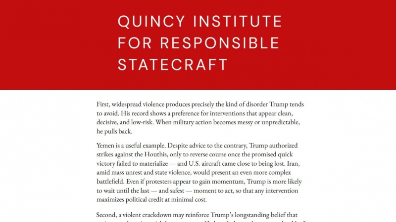 انیشکده کوئینسی: ایران میدان نبرد پیچیده‌تری را به نمایش خواهد گذاشت و نشان داده که پاسخش تسلیم نیست