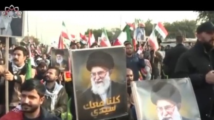 بەردەوامیی پاڵپشتیی عێراقییەکان لە خەڵکی ئێران