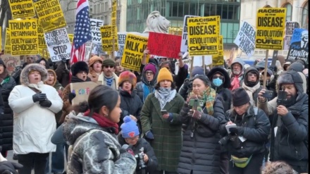 ادامه اعتراضات ضد دولتی در ایالت های مختلف امریکا