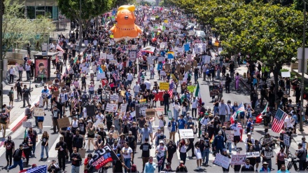 امریکا کې د ډونالډ ټرمپ پر ضد د لاریونونو دوام 