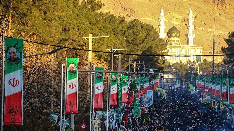 ڕێپێوانی بەربڵاوی خەڵکی ئێران لە ساڵیادی شەهیدبوونی  سەردارسولەیمانی