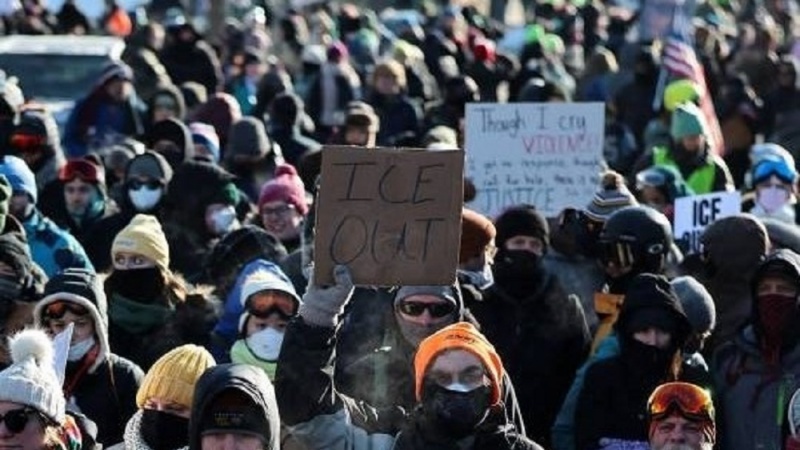 امریکا ، امیگریشن حکام کی سخت کارروائیوں کے خلاف ملک گیر ہڑتال کا سلسلہ جاری