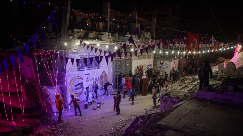 Pêşwazîya niştecihên Zîvala Xezzeyê ji meha bimbarek a Remezanê